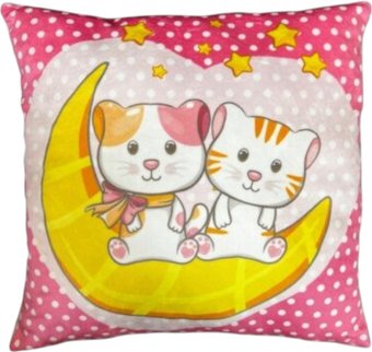 Декоративная подушка Мальвина Сладкая парочка Коты на луне 2 30.124.2