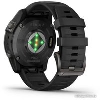 Умные часы Garmin Fenix 7 Pro Sapphire Solar (карбоново-серый титан/черный)
