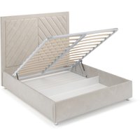 Кровать Мебель-АРС Мишель 160 (бархат бежевый Star Velvet 6 Light Beige)