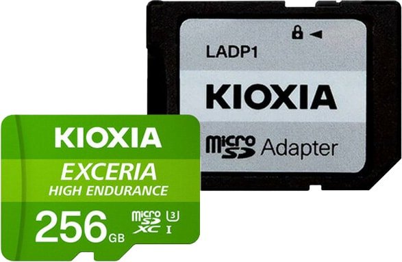 

Карта памяти Kioxia Exceria High Endurance microSDXC LMHE1G256GG2 256GB (с адаптером)