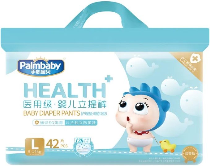 

Трусики-подгузники Palmbaby Health+ L 9-14 кг (42 шт)