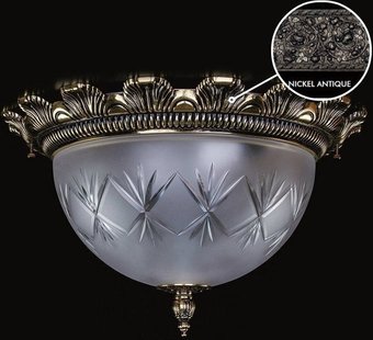 Припотолочная люстра ArtGlass Lea Ii. Nickel Antique