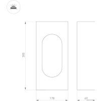 Фонарный столб Arlight LGD-MUSE-BOLL-H300-12W Warm3000 037525