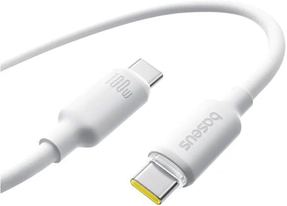 

Кабель Baseus Foamed Silicone Fast Charging 100W USB Type-С - USB Type-С (1 м, белый)