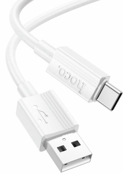 

Кабель Hoco X107 USB Type-A - USB Type-C (1 м, белый)