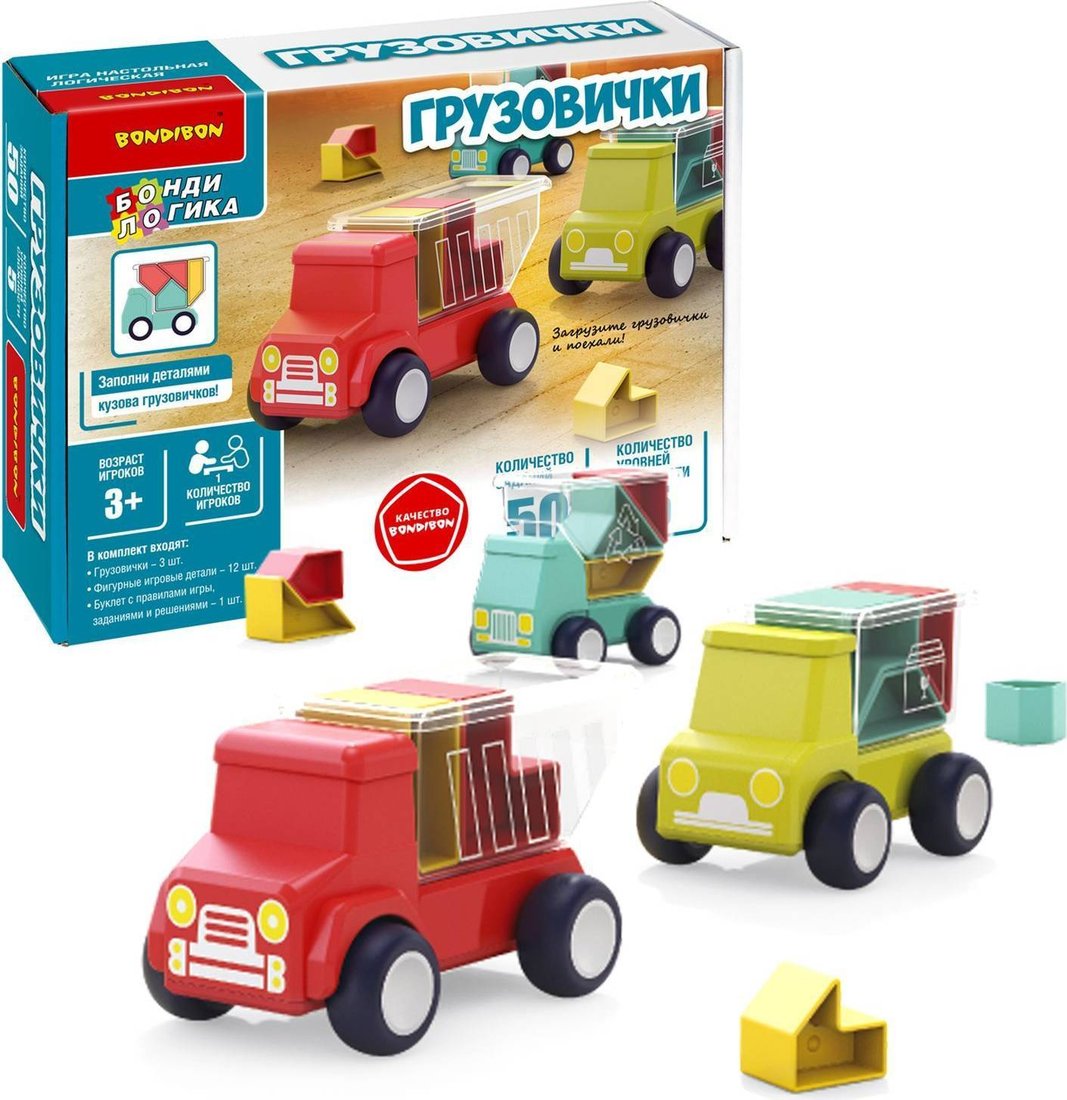 

Настольная игра Bondibon БондиЛогика Грузовички ВВ5844