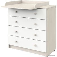 Детский комод Атон Мебель Odin (бодега светлая/белый)