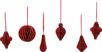 Елочная игрушка Золотая сказка 592540 (6 шт, бургунди)