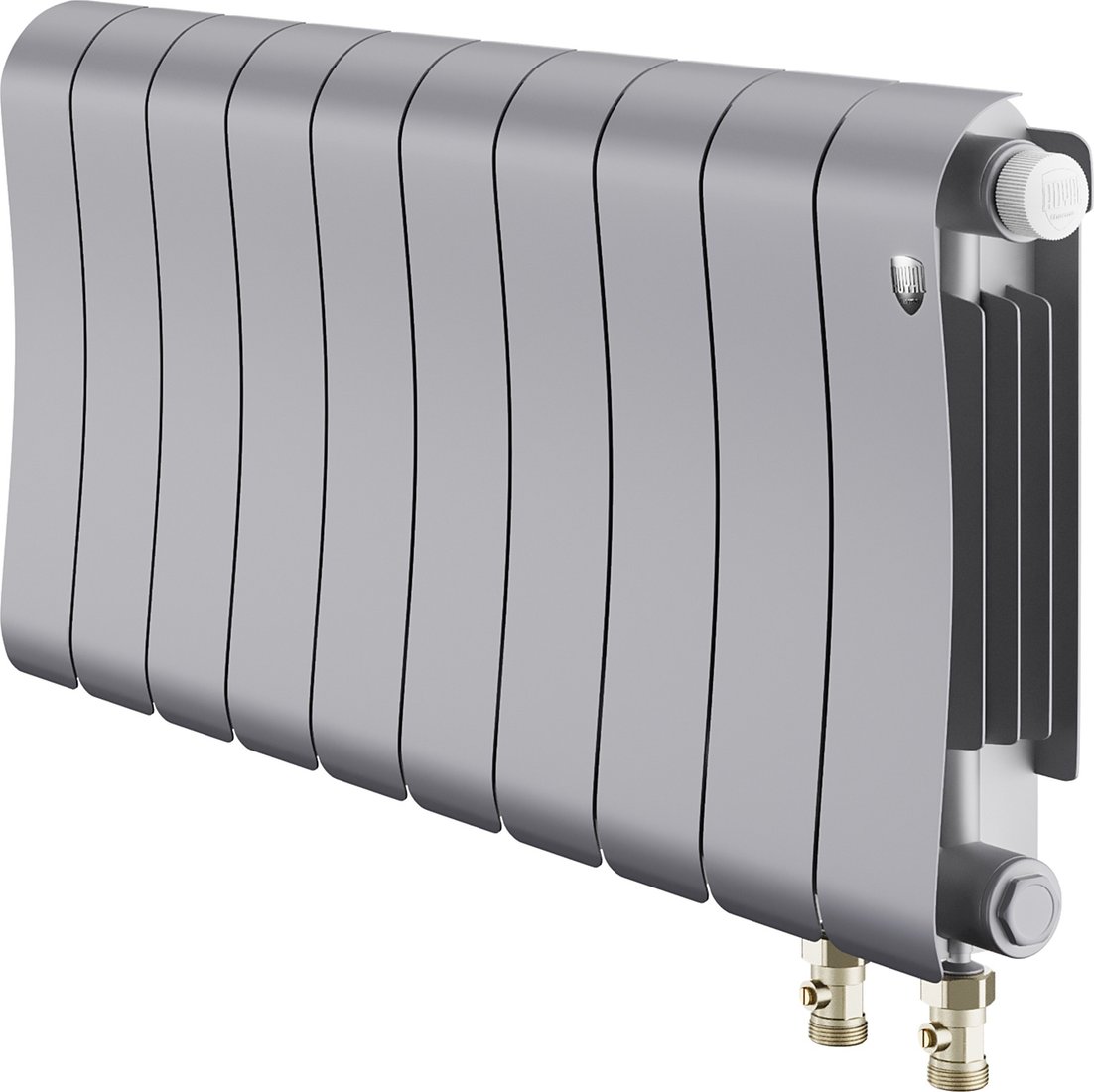 

Биметаллический радиатор Royal Thermo Infinity 300 Silver Satin VR80 - 10 секций