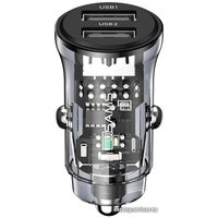 Автомобильное зарядное Usams US-CC162 (черный)