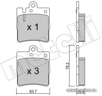 Тормозные колодки Metelli 2203440