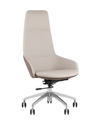Офисное кресло TopChairs Soulo A308 8371-6/1 (бежевый/коричневый)
