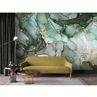 Фотообои Vimala Флюиды зеленые 270x400