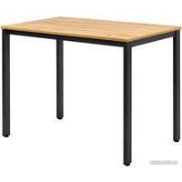 Кухонный стол Millwood Сеул Л 100x60x75 (дуб золотой Craft/металл черный)