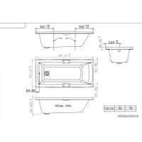 Ванна Triton Алекса 150x75