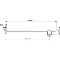 Душевая система  Aquanet Static 1.11 00257154