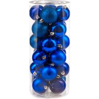 Елочная игрушка Ausini VT25-04003-4 (синий, 24 шт)