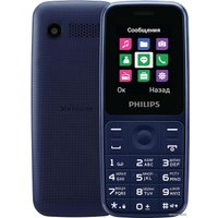 Кнопочный телефон Philips Xenium E125 (синий)