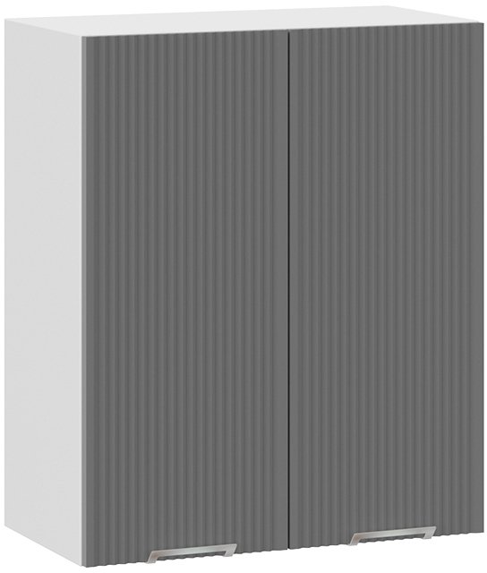 

Шкаф навесной Трия Кимберли 1В6 (белый/титан)