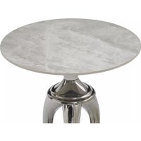 Журнальный столик Signal Snake (белый/серебряный)