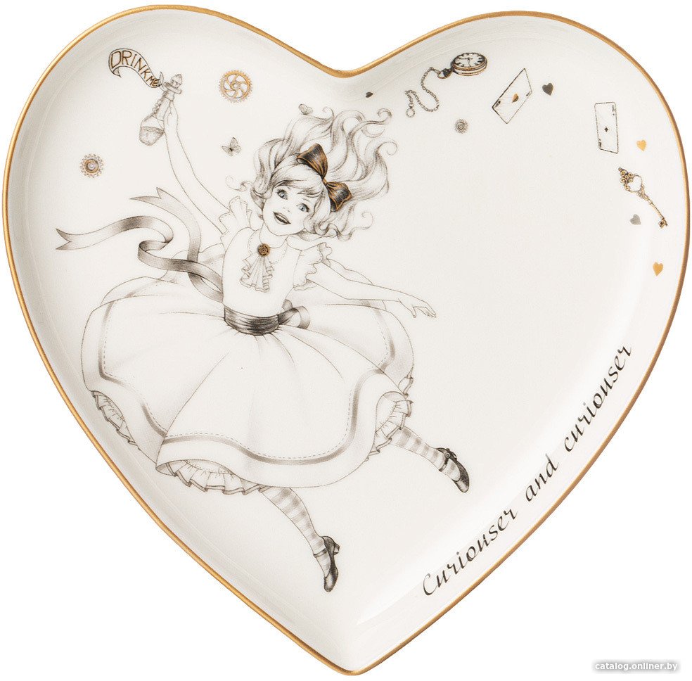 Тарелка обеденная Lefard Wonderland Сердце 590-535