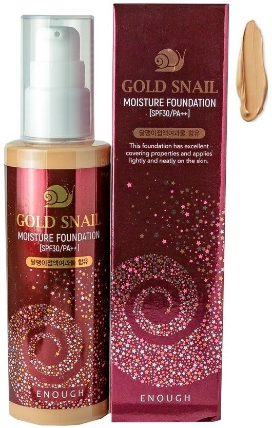 

Тональный крем Enough Gold Snail Moisture Foundation 21