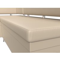 Угловой диван Лига диванов Стайл левый 114526L (экокожа бежевый)