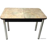 Кухонный стол Solt Мила 1 (мрамор золотой/ноги круглые хром)