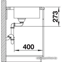 Кухонная мойка Blanco Zerox 400-IF/A Durinox (с клапаном-автоматом)