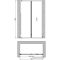 Душевая дверь Berges Wasserhaus Legos LS-4 120 062030