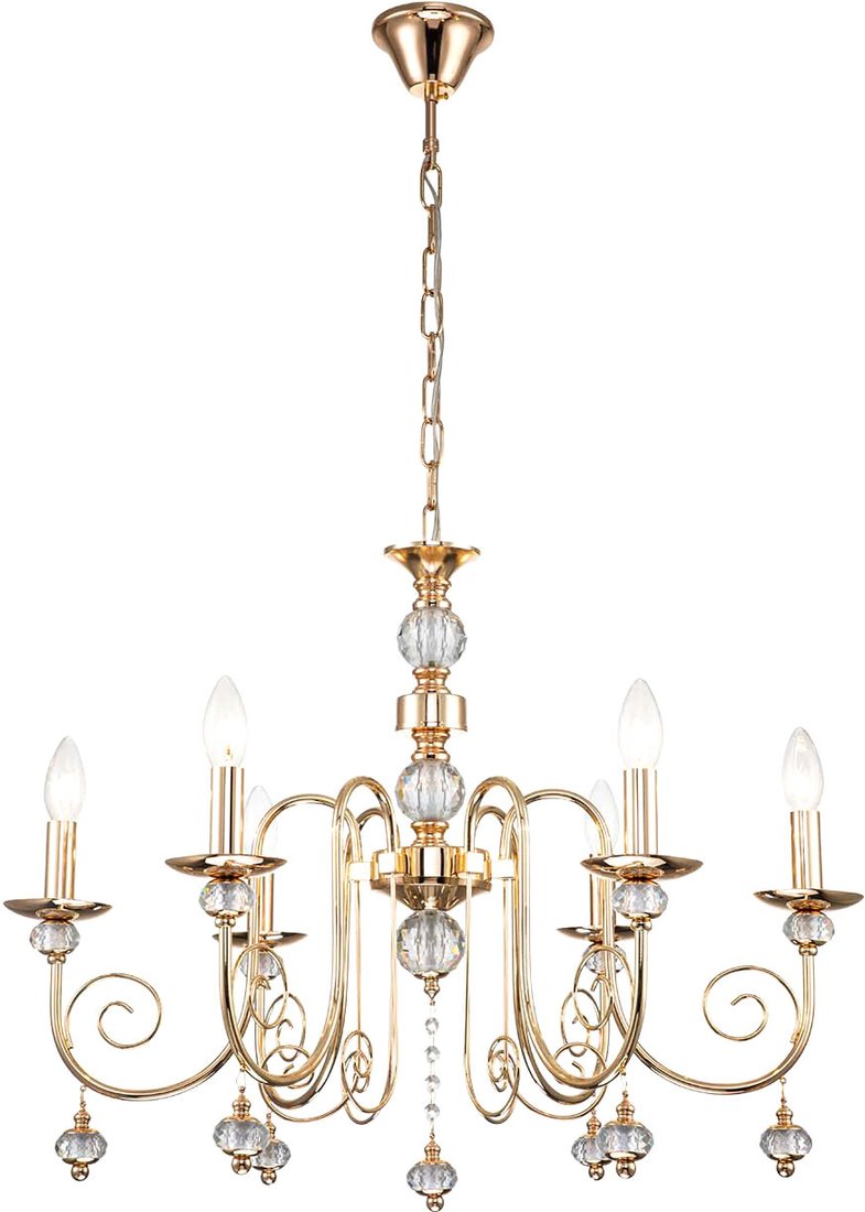 

Подвесная люстра Escada Shine 678/6PL E14*40W Gold