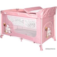 Манеж-кровать Lorelli Moonlight 2 Layers 2021 (pink)