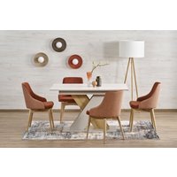 Кухонный стол Halmar Xarelto 130-175/85/76 (кашемир/дуб кремона)