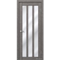 Межкомнатная дверь MDF-Techno Dominika Loft 403 80x200 (бетон серый/лакобель белый)