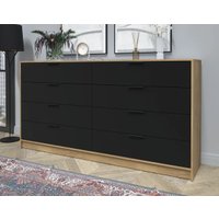 Комод Интерлиния Концепт КТ-К197 (черный/дуб золотой)
