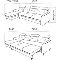 Угловой диван Треви Ретро (бежевый)