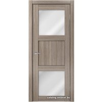 Межкомнатная дверь MDF-Techno Dominika 805 80x200 (дуб дымчатый, стекло лакобель белый)