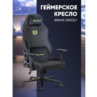 Игровое (геймерское) кресло Brave Grizzly (черно-зеленый)