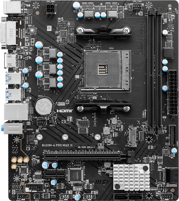 

Материнская плата MSI B450M-A Pro Max II