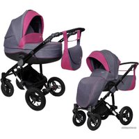 Универсальная коляска Siger Adelante (2 в 1, темно-серый/фиолетовый)