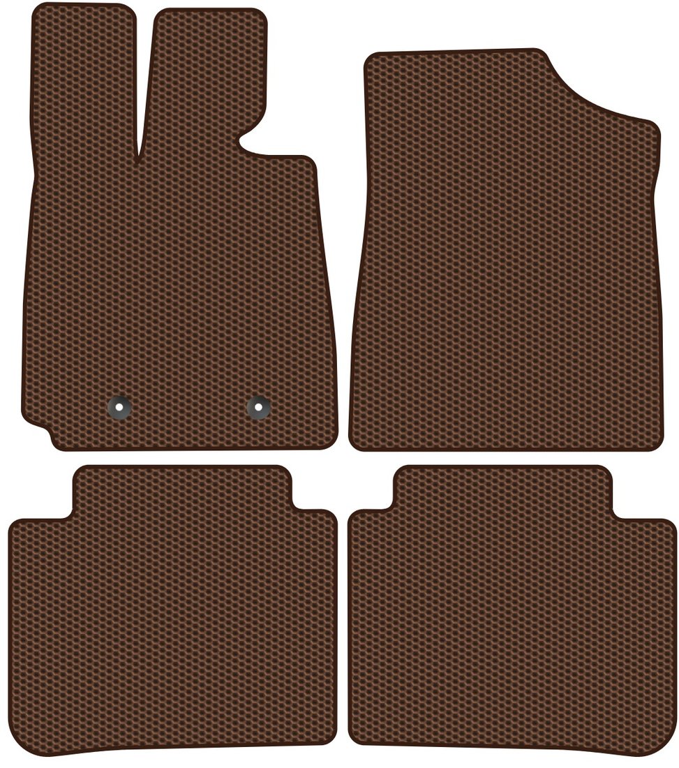 

Комплект ковриков для авто Alicosta BYD HAN I (Седан электромобиль / EV) 2020 - Н.В. (коричневый, сота)