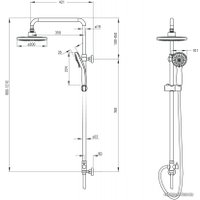 Душевая система  Deante Peonia NAC 019K