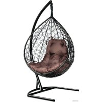 Подвесное кресло LetoLux Liverpool Comfort (черный/шоколадный)