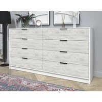 Комод Интерлиния Концепт КТ-К197 (дуб белый/белый платинум)