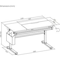 Парта ErgoSmart E902 + книжная полка Wooden space
