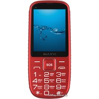Кнопочный телефон Maxvi B9 (красный)