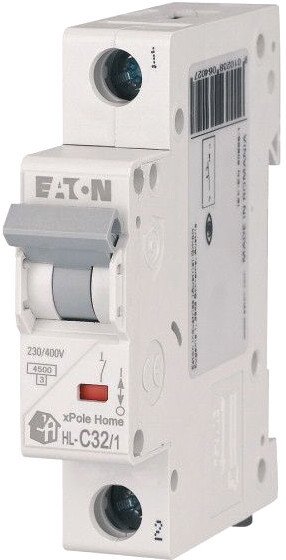 

Выключатель автоматический Eaton HL-C321 1P 32A C 4.5кА 1M 194734