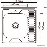 Кухонная мойка Ledeme L76060-L