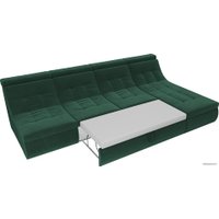 Модульный диван Лига диванов Холидей люкс 105555 (велюр, зеленый)