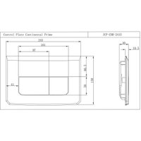 Панель смыва Jaquar Continental Prime JCP-CHR-2415